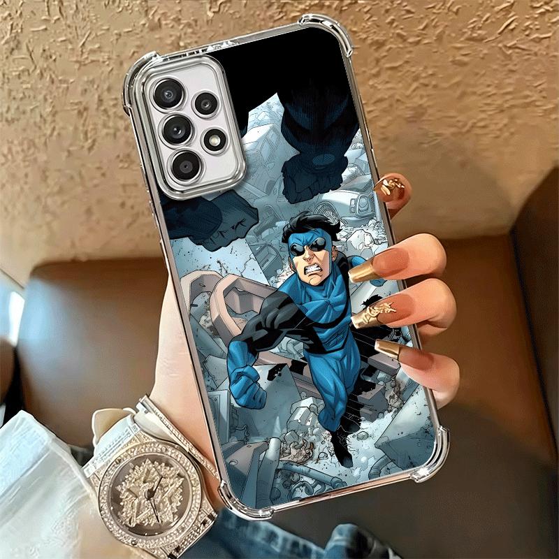 I-Invincible Anime Plating Phone Case For Samsung A17 A07 A37 A57 A16 A56 A15 A55 A14 A54 A13 A53 A26 A36 A25 A35 A24 A34 A23 A3