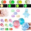 Świecąca Plastelina z Kryształami Ciekłymi Wielokrotnego Użytku Kolorowa Glinka DIY Ręcznie Robiona Sensoryczna Zabawka Fidget Odstresowująca Plastelina do Ugniatania Ręczna Guma z Puszką