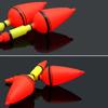 5pcs Belly Fishing Float Bobber Buoy 8# Oval Hard Tail Plastic Rock Sea Fishing Floater Fishing Tackles  Accessories