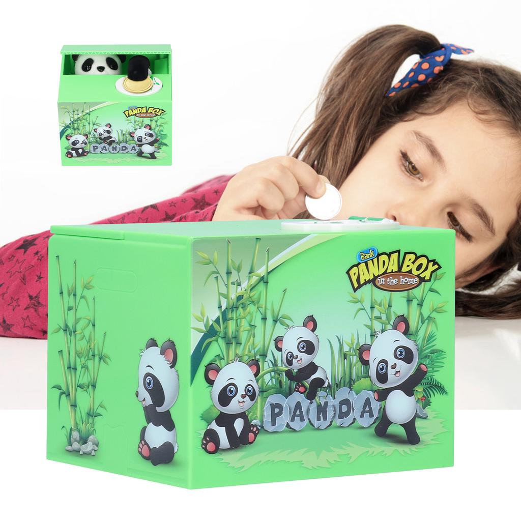 Piggy Bank Puppy Cute Steal Money Panda Children Animal Electric Saving Coin Box