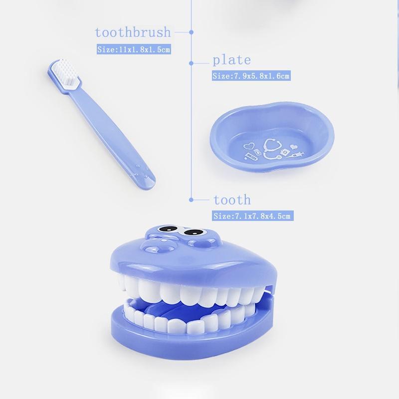 9-Piece Suit Kids Simulation Dentist Toys Sets Nice Gift for Children Interactive Dentist Role Play Pretend Toys Set