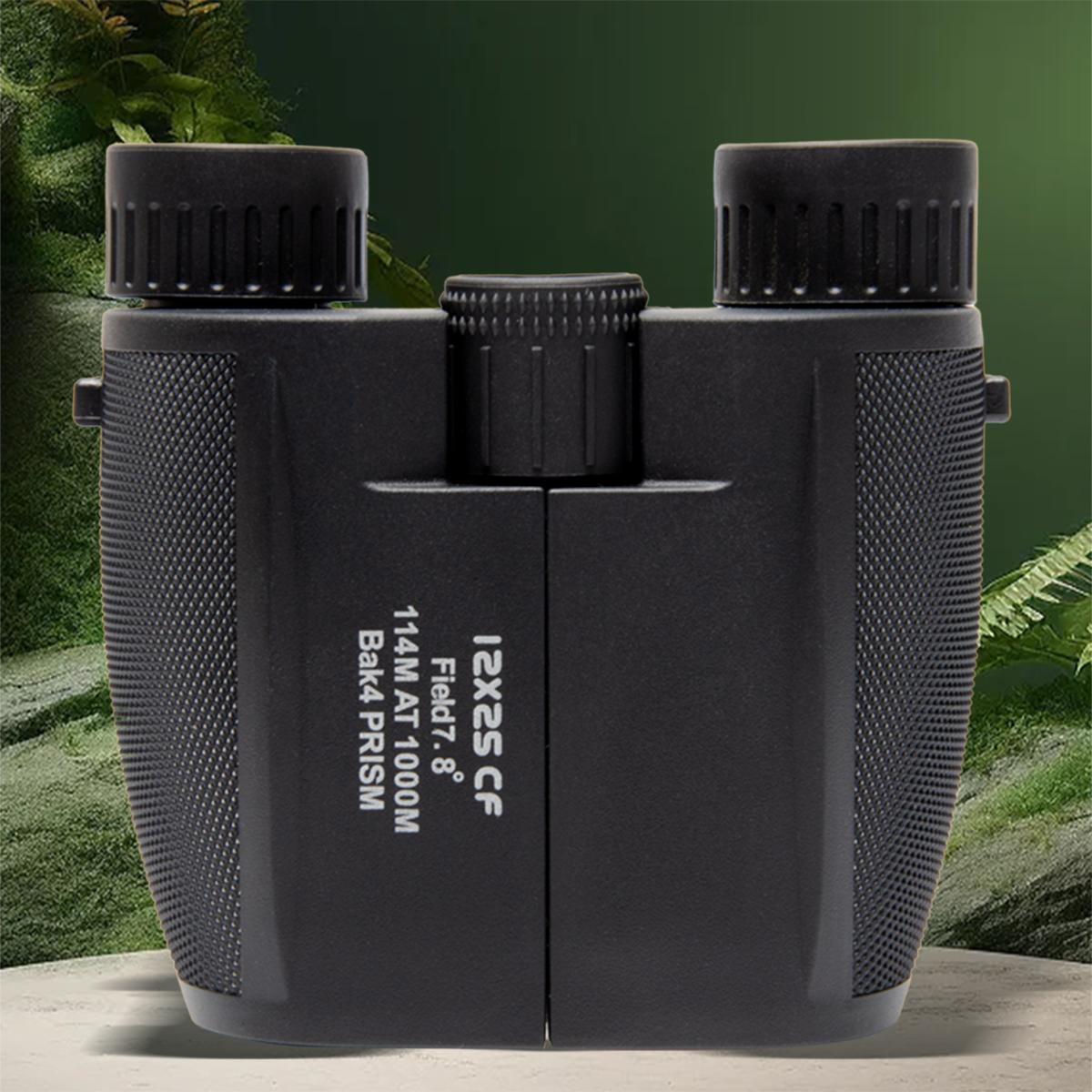

Binoculars 12X25 HD Mini Portable Telescope BAK4 FMC Coated Telescope Outdoor Bird Watching Hunting Travel Camping Ball Game