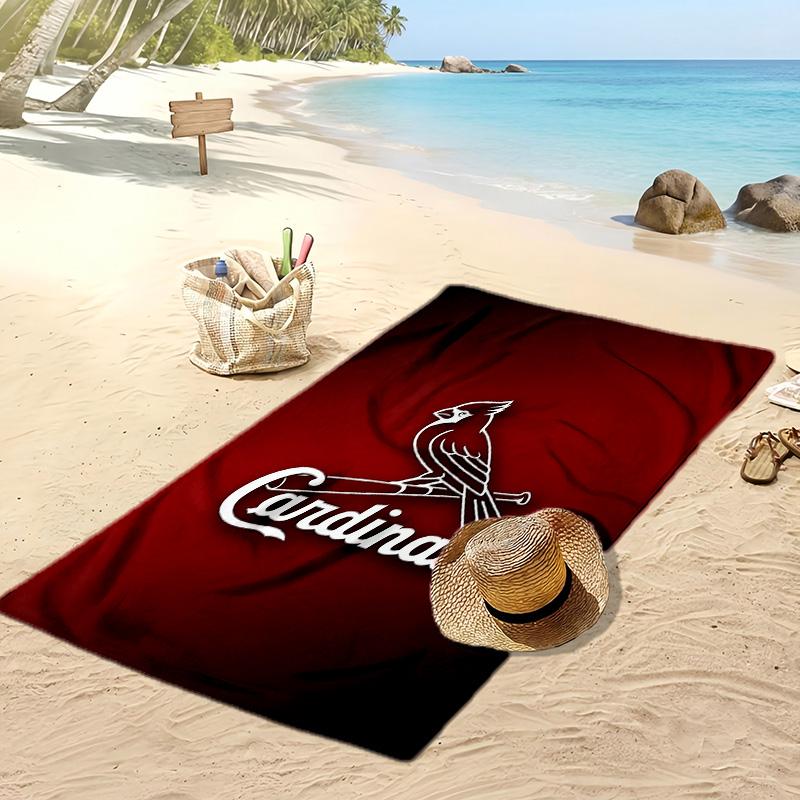St. Louis Cardinals Print Beach Towel Soft Portable Quick?dry Towel For Pool Summer Vacation Outdoor Sport