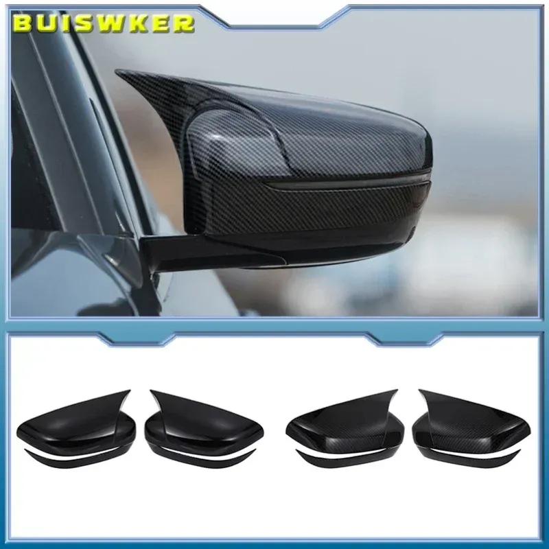 1 Pair for BMW 3 Series 5 Series G20 G30 17-21 Rear View Side Mirror Cover Case Trim ABS Style Car Rearview Mirror Cover