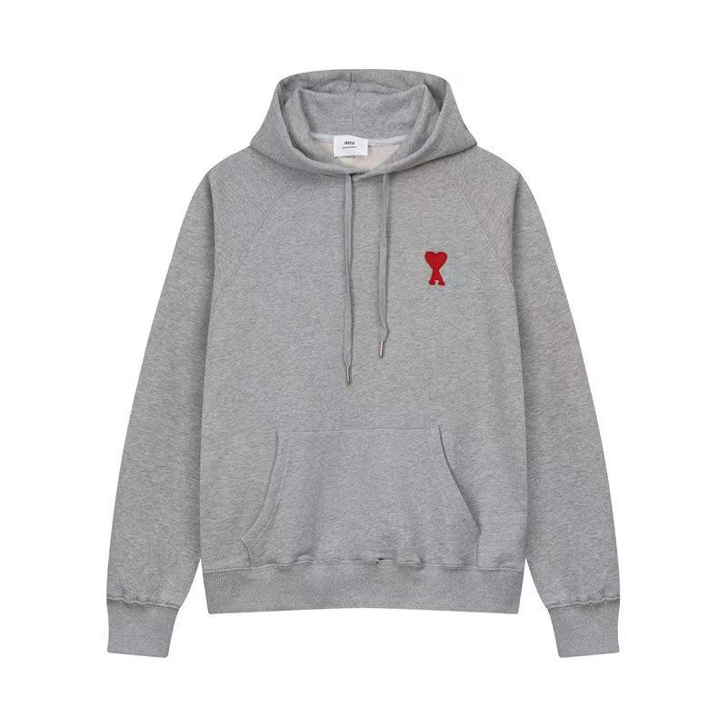 Aml Sportbekleidung Unisex Bestickter Samtherz Hoodie