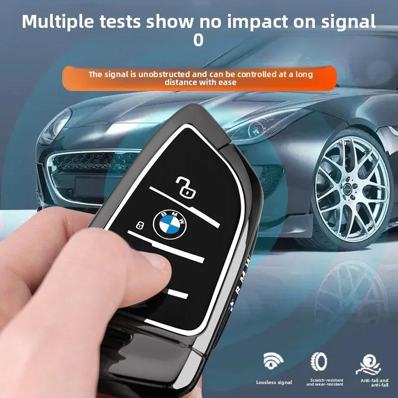 Funda de aleación de Zinc para llave remota de coche, para BMW F10 F20 F30 G20 G30 X1 X3 X5 X6 X7 1 3 5 6 7 G11 F15 F48 M3 M5 FY3