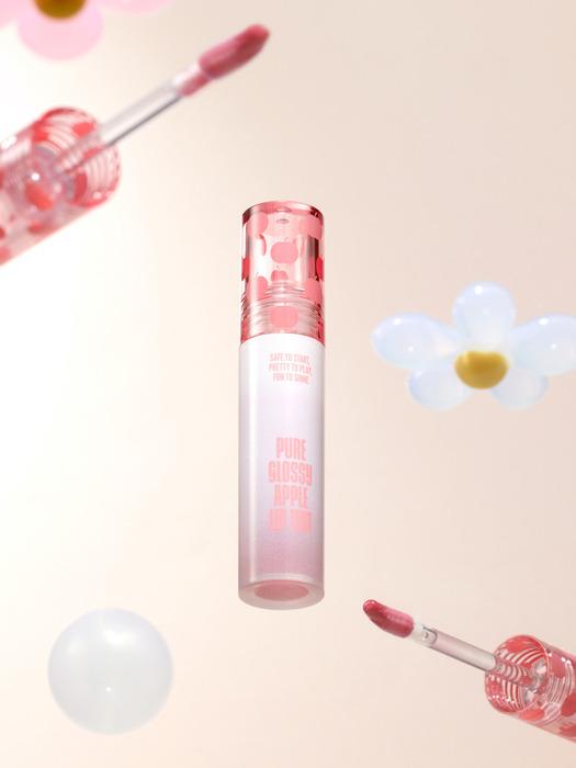 THE PRETTY PETITE Glossy Apple Lip Tint Enbu Pink