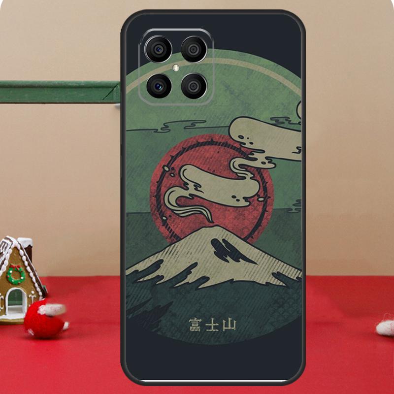 Japanese Art Mount Fuji Case For Honor Magic 6 7 8 Pro Honor 400 200 70 90 Lite X8c X8b X9a X9b X9c X9d Win RT Cover