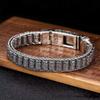 S925 Thai Silber handgemachte Passepartout Gebetsmühle Armband Männer Transfer Perlen sechs Zeichen Mantra luxuriöse Retro