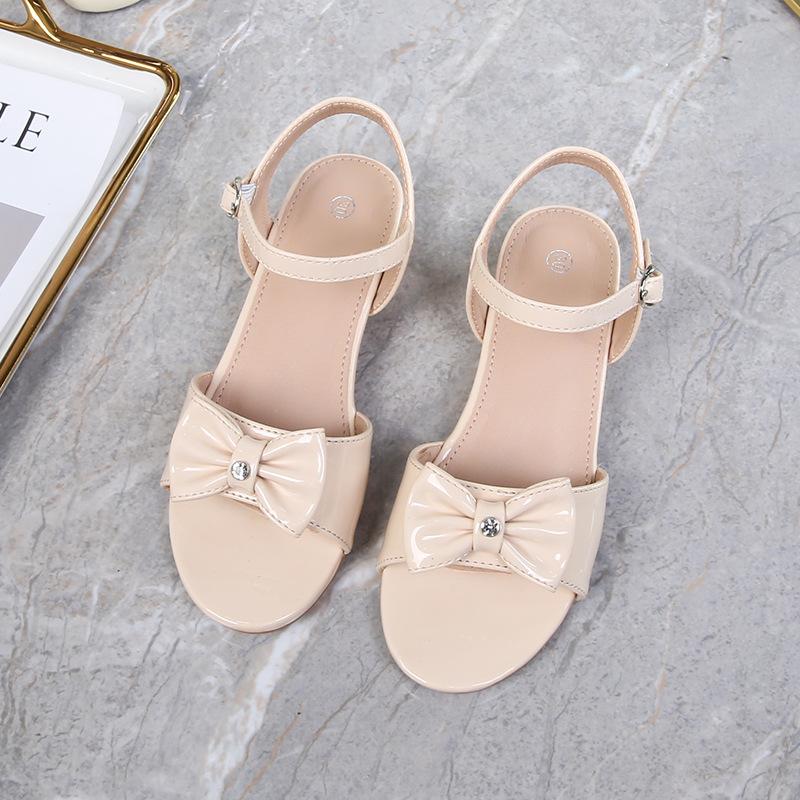 Girls' Fashion Sandals: Summer Princess-Style High-Heeled Shoes for Kids