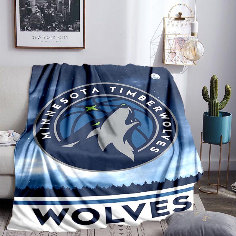 Timberwolves Logo Blanket Lightweight Flannel Bedding Blanket Perfect for Travel, Camping, Living Rooms, Offices, Sofas, Fan Christmas Gift