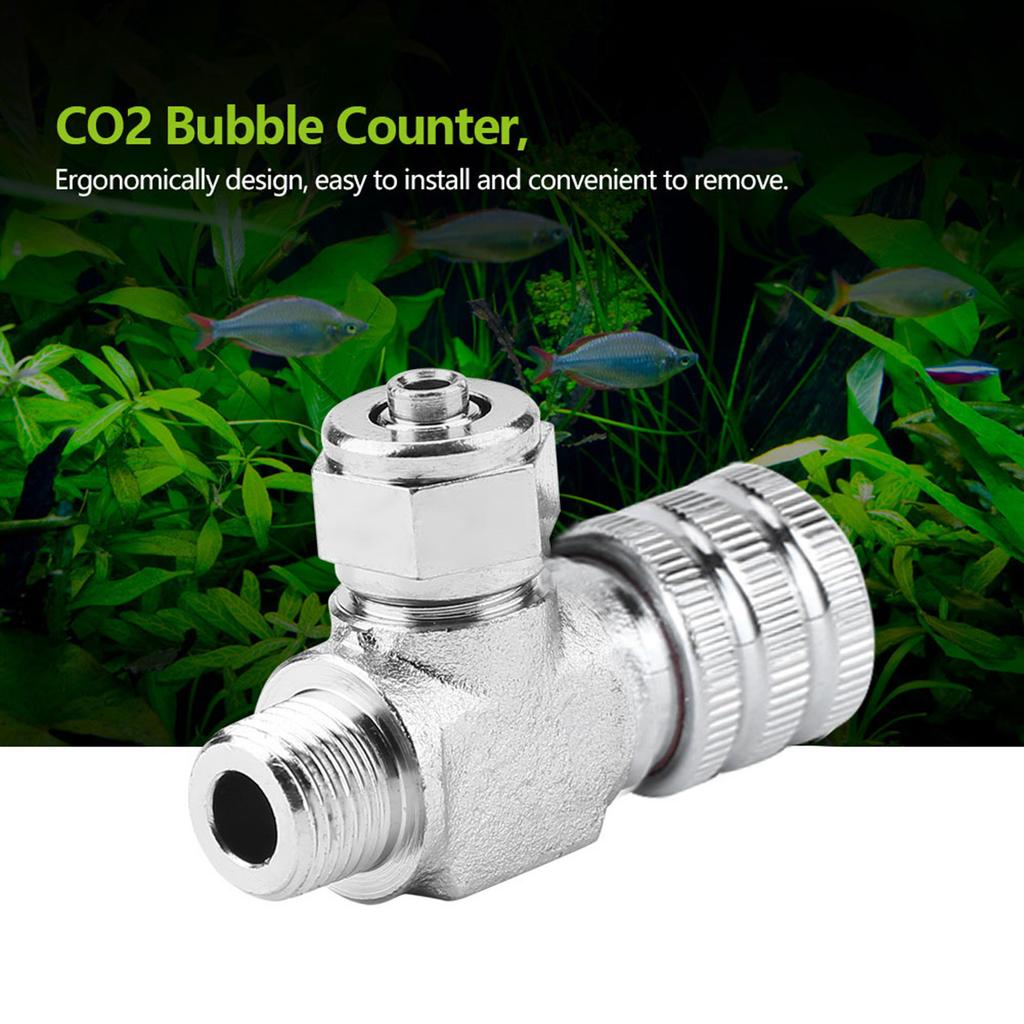 Aquarium System CO2 Regulator Needle Check Valve Bubble Counter Fish Tank Accessory