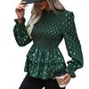 Comfortable Tops Woman Clothing Fashion Casual Tops Shirts Fashionable and Casual Temperament Autumn Women's Mid-collar Slim Range Shirt Women