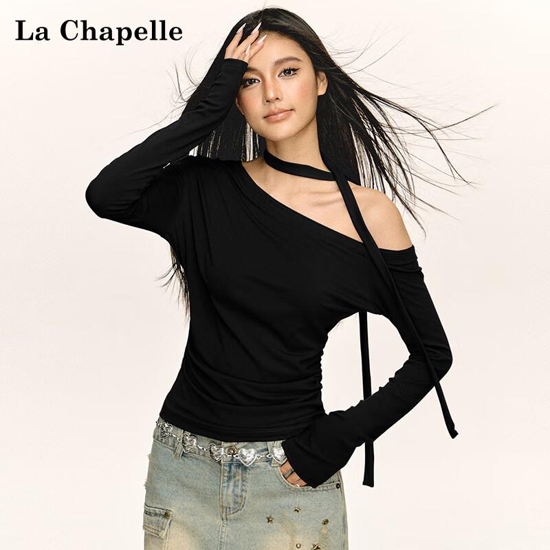 

La Chapelle 2025 Spring/Autumn Women s Off-Shoulder Long Sleeve Top L