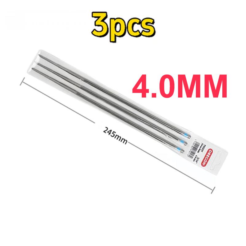 3Pcs Round Chainsaw File 5.5Mm 4.0Mm 4.8Mm Chainsaw Sharpener Suitable Japanese Rust-Resistant Chainsaw Chain Sharpening Round