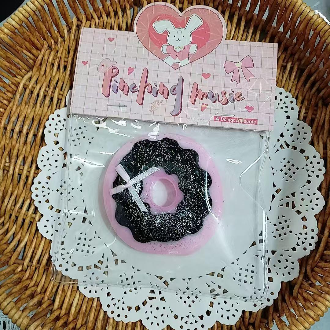 

Детская антистресс игрушка-сквиши в виде пончика - Медленно восстанавливающая форму и липкая, сюрприз-бокс