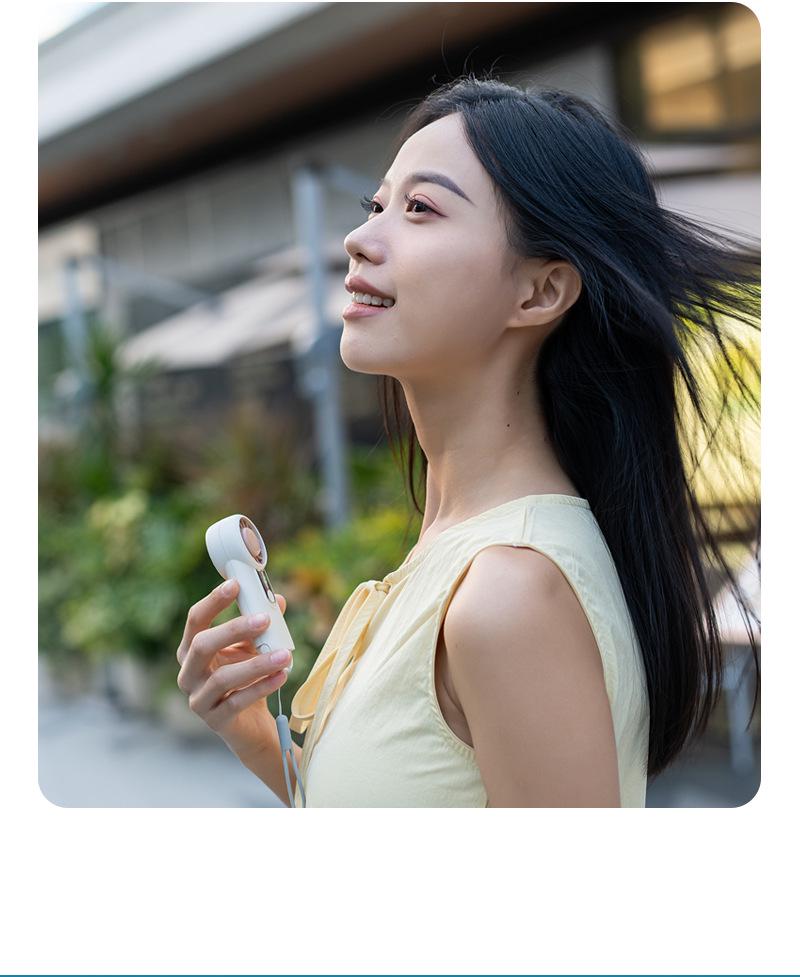 2026 High-Speed USB Rechargeable Handheld Fan: Portable, Five-Speed, Customizable Logo, Strong Wind