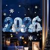 2026 Merry Christmas Glass Window Stickers Cartoon Designs Decals Stickers For Home Xmas Ornaments Gifts