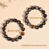 Obsidian Lion Dance Single-Loop Bracelet: Trendy Unisex Bestseller