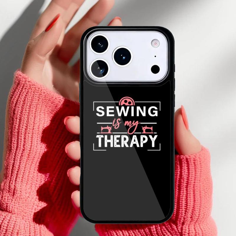 Sewing Heartbeat Phone Case for iPhone 17 Air 16e 15 14 13 Pro Max Back Cover for 12 11 Pro Coque