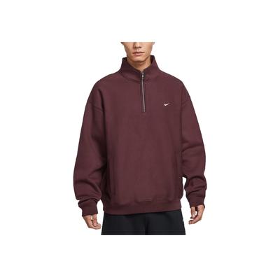 Solo Swoosh Minimalist Comfortable Solid Color Stand Collar Sweatshirt Men Sweatshirt HV1095-652