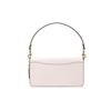 COACH Tabby Polished Pebbled Leather Shoulder Bag, Portable Crossbody Bag Medium Women's White 73995-B4HA
