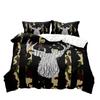 Elch Schwarzbär Bettbezug Queen Set, Wildtiere Hirsch Bettwäsche Set, Rustikales Schlafzimmer Dekor für Männer Freund Teenager Junge, 2 Kissenbezüge