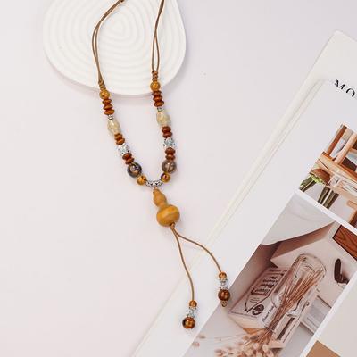 Origin Ceramic Necklace Gourd National Style Literary Hand-woven Necklace