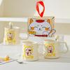Cartoon Lucky Cat Ceramic Mug High Looking Irregular Cup Creative Milk Breakfast Cup Opening Souvenir