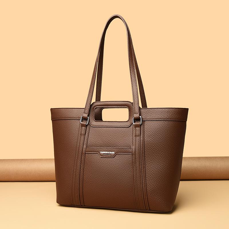 Textured bag women's bag 2025 new simple fashion retro large capacity women's shoulder bag tote bag