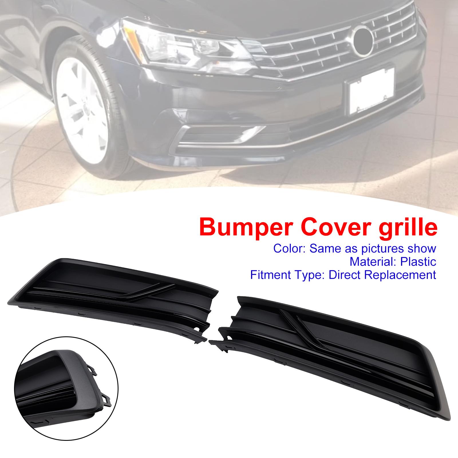 Front Left and Right Side Fog Light Cover Grille Fit VW Passat B8 2016-2018