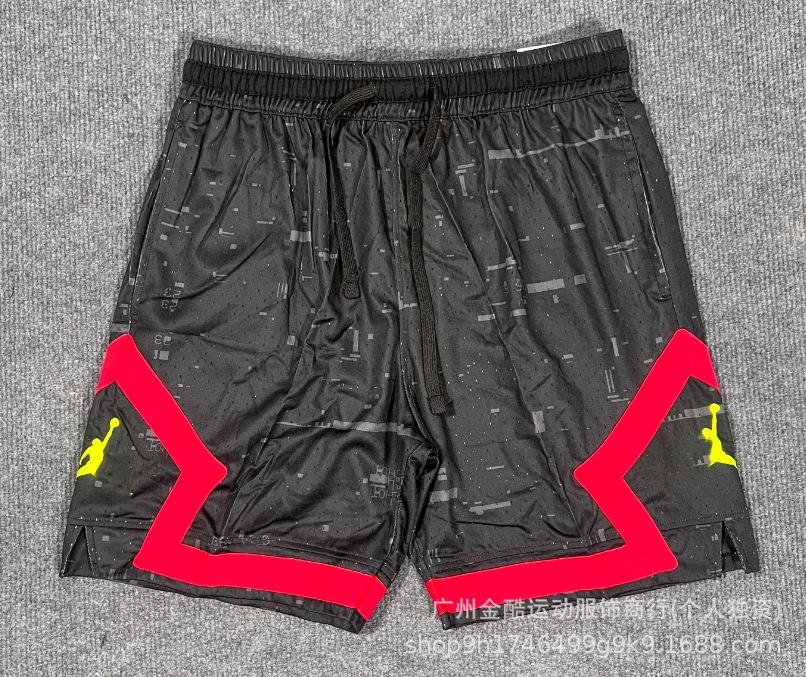 New 2026 summer loose and quick-drying men's AJ basketball shorts printed trendy sports casual pants source wholesale