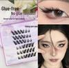 Lotus Elf Girl Glue-Free Removable False Eyelashes - Super Fine Lightweight Single Cluster