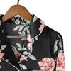 Print Flowers Pajamas Set Women Korean Home Wear Long Sleeved Set Satin Long Pant Casual Chic Sleepwear Trend