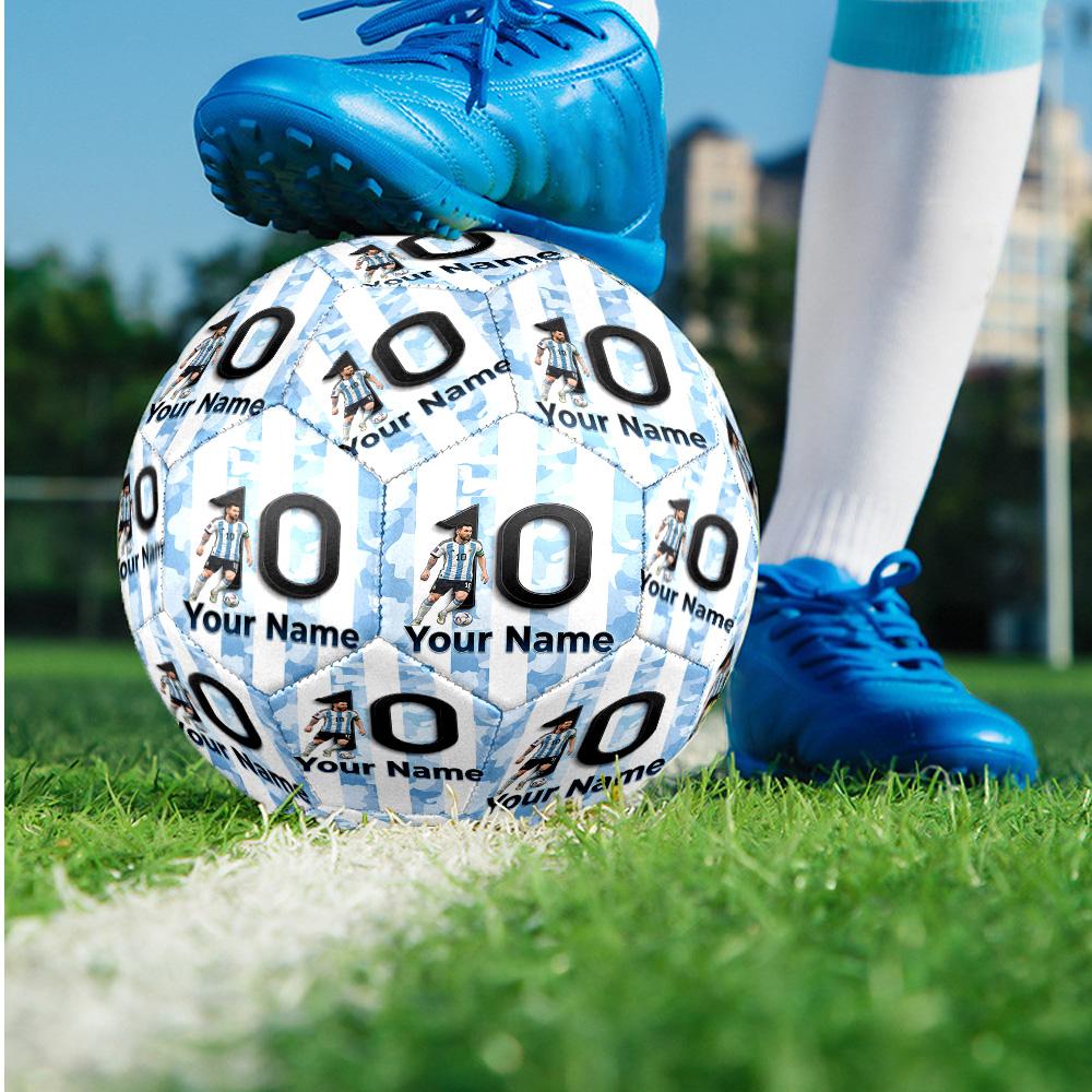 Lionel Messi Fashion Size 5 Football Wearproof Non‑Slip Soccer Ball For Sports Training Entertainment Use