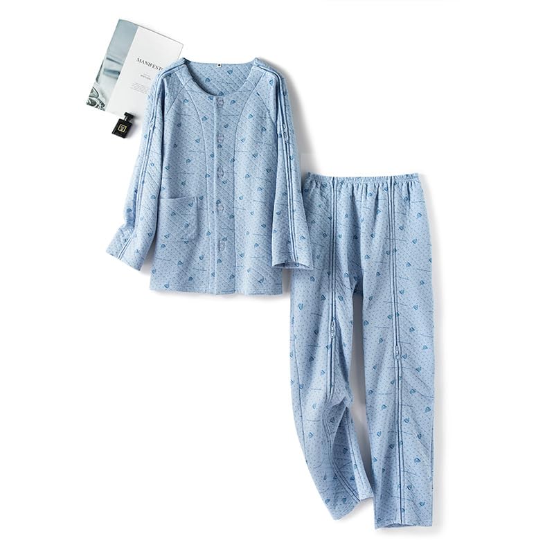 

KUMUROETA Уход за лежачими больными Полностью для мужчин IV Легко надевать и ухаживать Комплект для осени и зимы Пижама, Открытая, [Лежачий больной, После операции, Госпитализация,