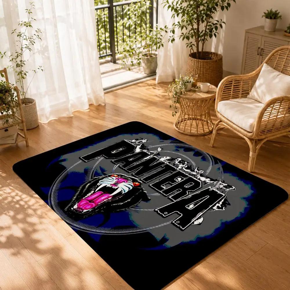 Heavy Metal Band P-pantera Floor Mat Non-Slip Absorbent Floor Mat Decorative Rug for Home Bathroom Bedroom Entryway