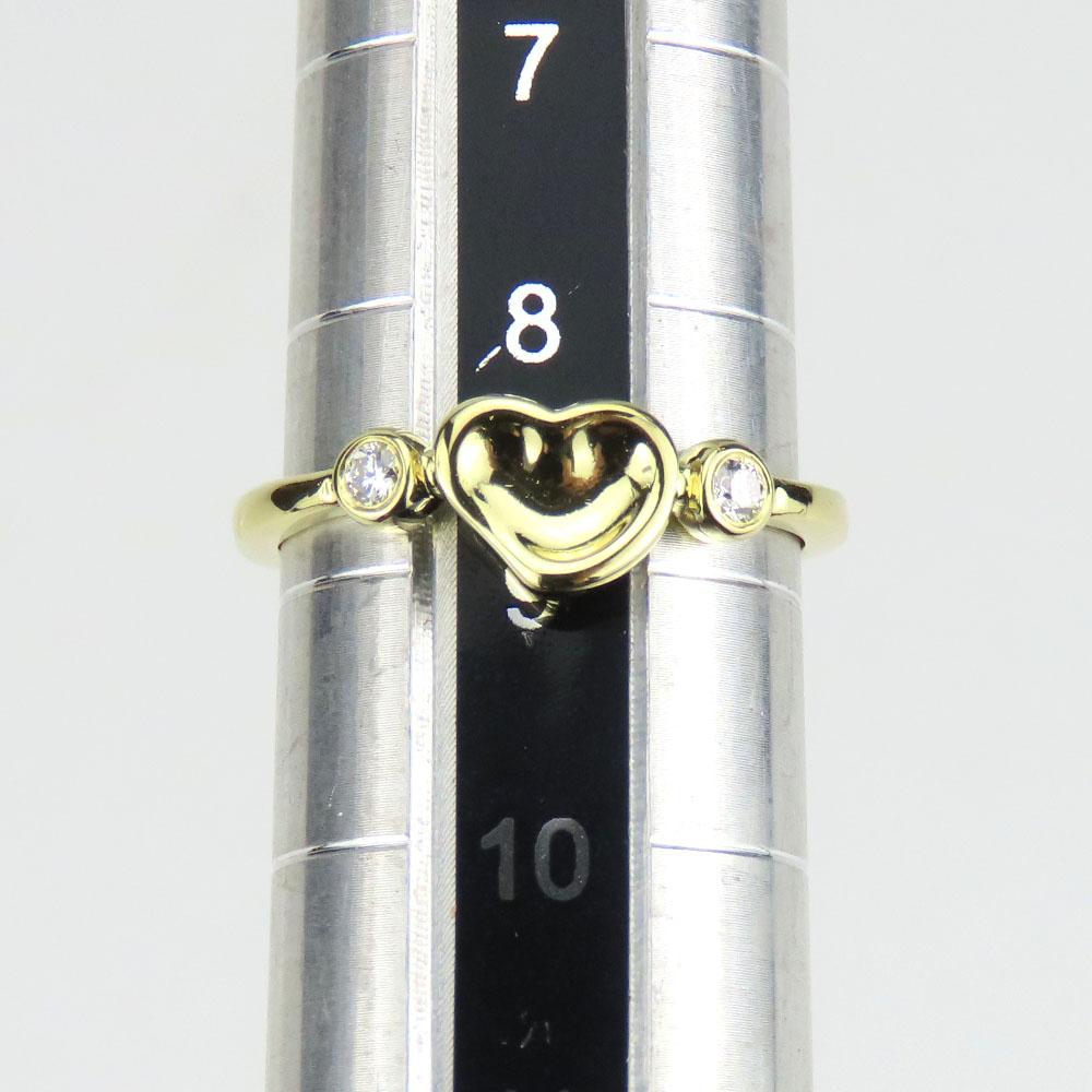 Used TIFFANY&Co. Ring Full Heart EU#48.5 K18 Yellow Gold/diamond 2.3g Yellow Gold El Saperetti