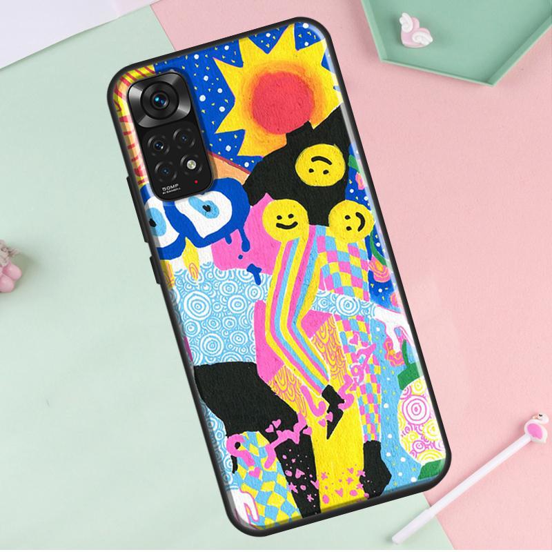 Indie Hippie Art For Redmi Note 12 Pro Plus Cover For Redmi Note 10 8 9 11 Pro 12S 11S 10S 9S 9C 10C 12C Case