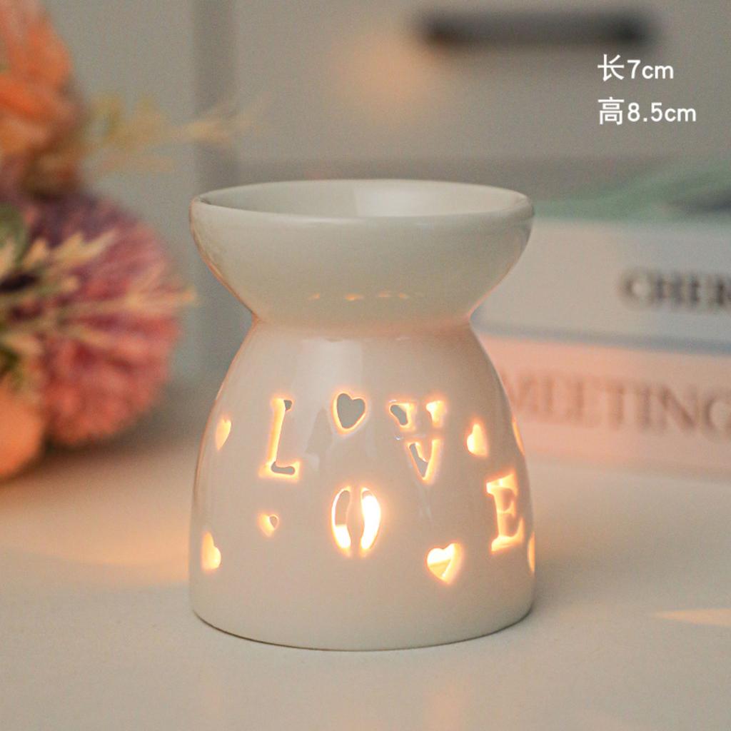 Keramický vosk roztaví teplejší vzor lásky Vosk tavící hořáky Difuzory svíček pro domácí dekorace do ložnice dárky