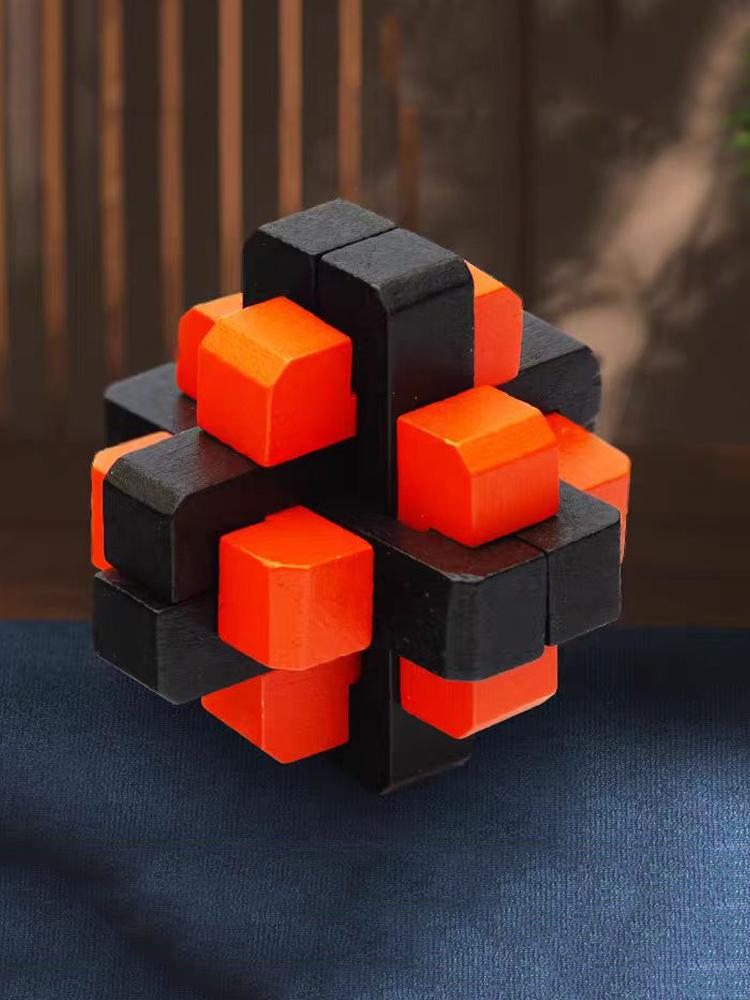 HuiShou Luban Lock Unlock Interlocking Puzzle Rompecabezas IQ Test Wooden Brain Teaser Game For Adults And Kids Educational Toys