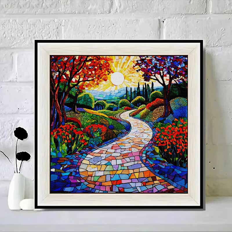 

Новинка 5D DIY Повне коло Алмазна мозаїка Комічний слід Вишивка Хрестиком Декор для дому Подарунок 20x20cm