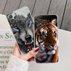 Wolf Lion Tiger Animal Clear Phone Case For Samsung Galaxy A56 A57 A37 5G A55 A54 A36 A35 A26 A25 A16 A17 A07 A52 A34 A21s Cover