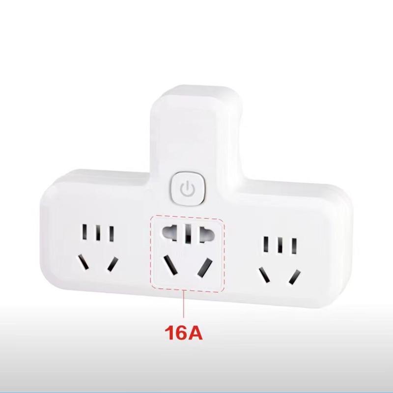 Compact Multi-Socket USB Adapter with Blue Light Switch for Home Use