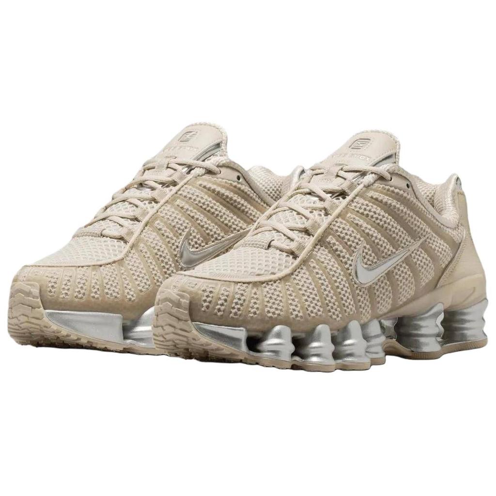 Nike Shox TL Series Cushioning Support Casual Shoes Women's Light Khaki Silver IH2559-200