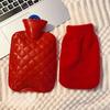 Cute Hot Water Bottle Mini Explosion-proof Reusable Hot Water Bag Warm Belly Removable Foot Hand Warmer