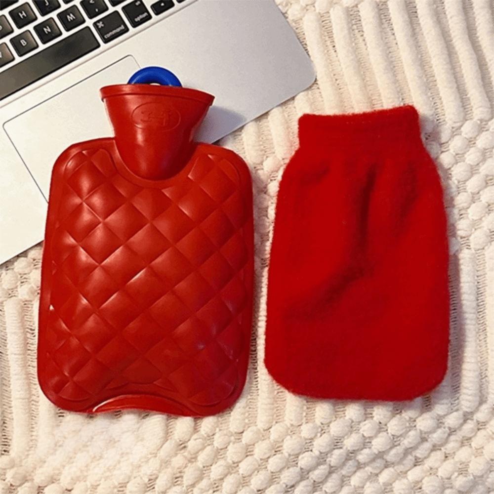 Cute Hot Water Bottle Mini Explosion-proof Reusable Hot Water Bag Warm Belly Removable Foot Hand Warmer