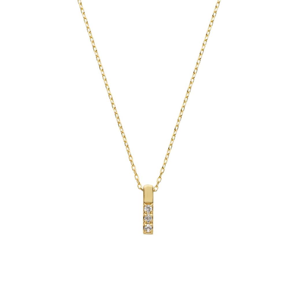 VA Vendome Aoyama K10 Yellow Gold Necklace with White Topaz GJVN051440TH