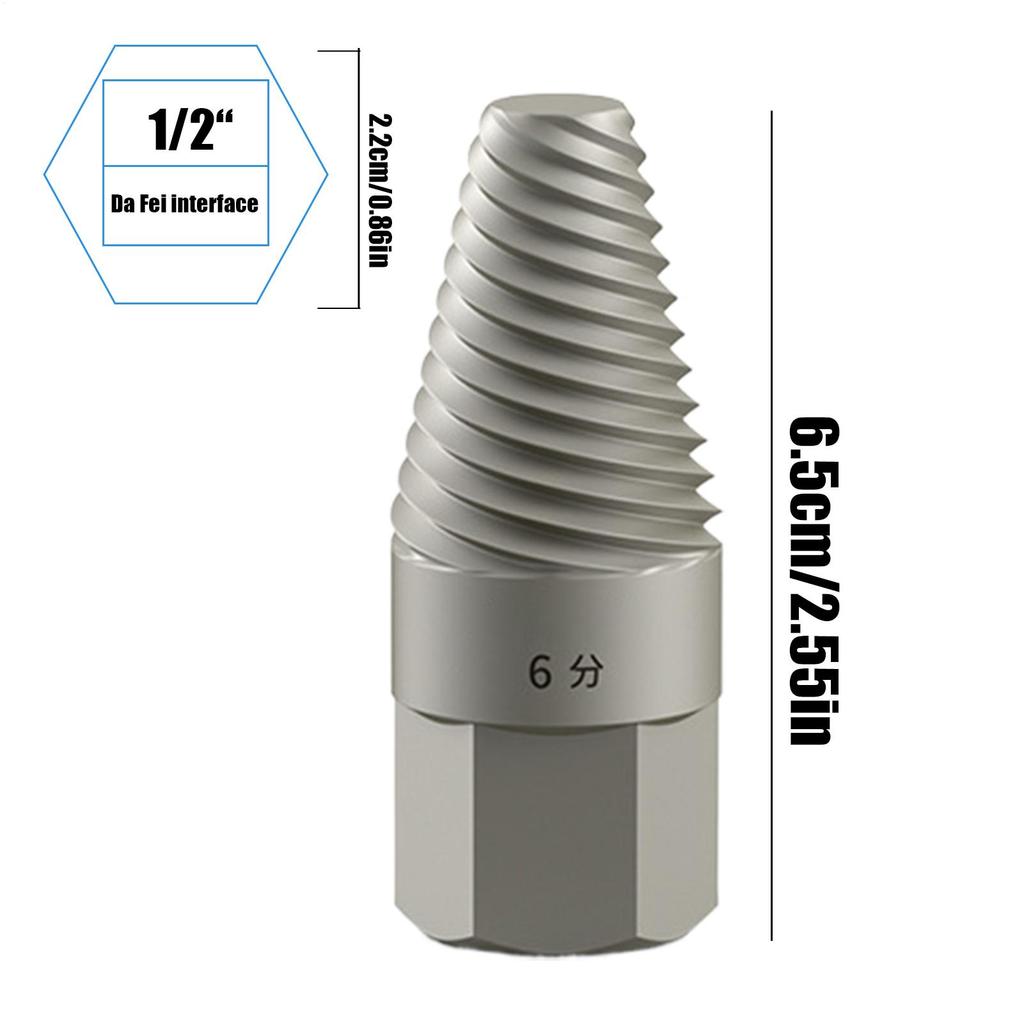 Strumento Estrattore Tubo Rotto Robusto Estrattore Rubinetto Tubo Rotto Rimozione Rapida Strumento di Riparazione Antiscivolo Angolo Ergonomico Valvola