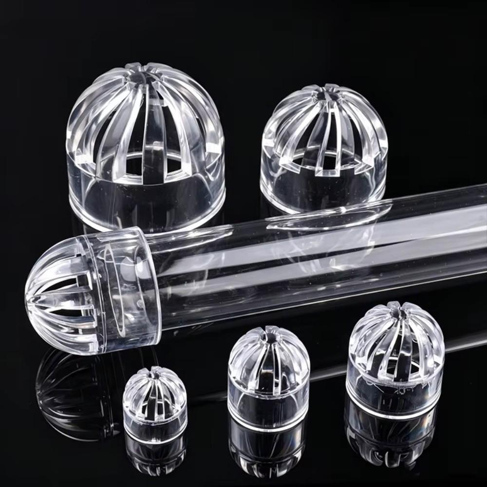 Transparent Aquarium Drain Pipe Cap Breathable Fish Tank Filter Strainer Cap  Aquarium Filtration